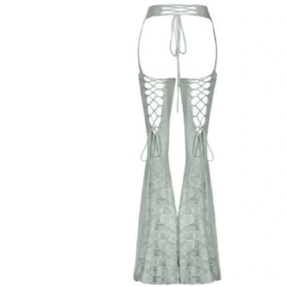 SOLD Laina rauma cloud grey lace chap pants size small - Picture 3 of 5